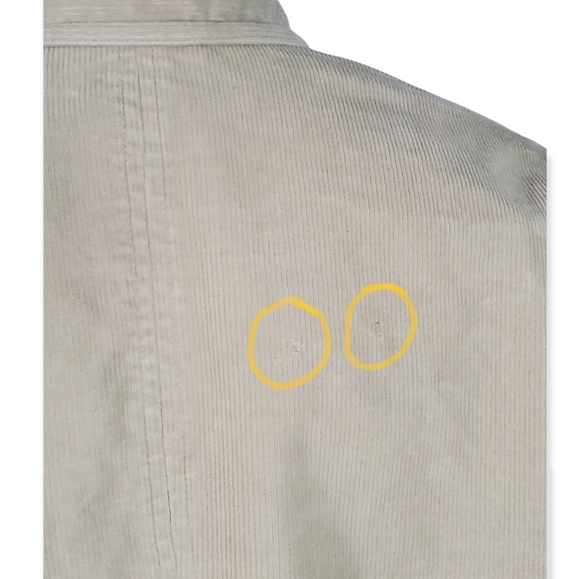 NY&COMPANY Corduroy Zip-up Bomber Jacket Tan Zippered Pockets Size M - Picture 8 of 12